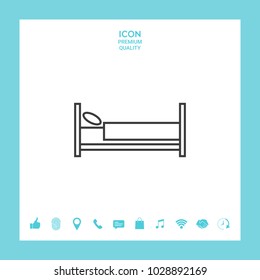Bed line icon