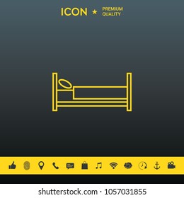 Bed line icon Bed line icon