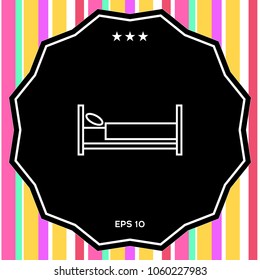 Bed line icon