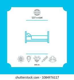Bed line icon