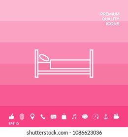 Bed line icon