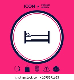 Bed line icon