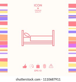 Bed line icon