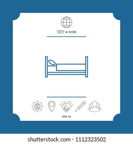 Bed line icon