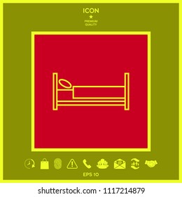 Bed line icon