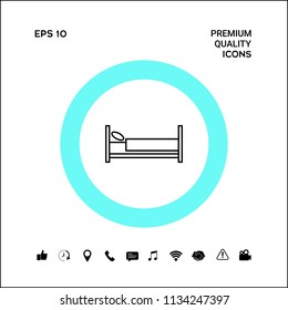 Bed line icon