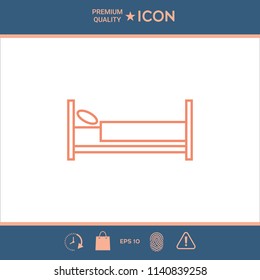 Bed line icon
