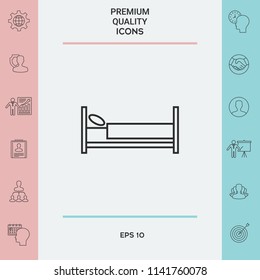 Bed line icon
