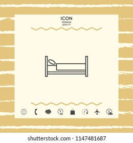Bed line icon