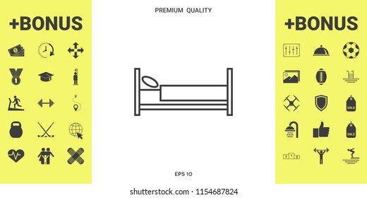 Bed line icon