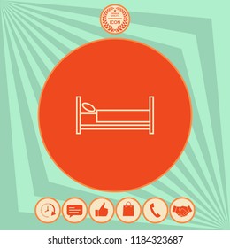 Bed line icon