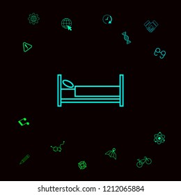 Bed line icon
