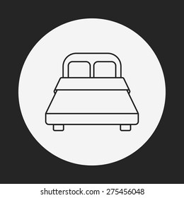 bed line icon