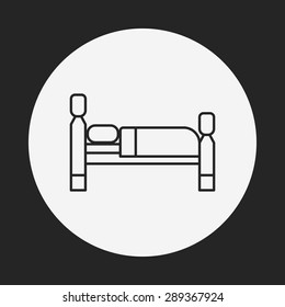 bed line icon