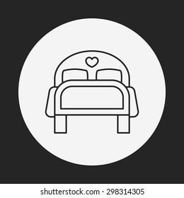 bed line icon