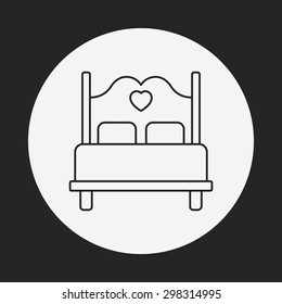 bed line icon