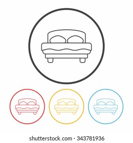 bed line icon