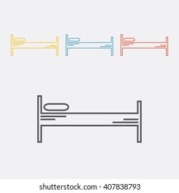 bed line icon
