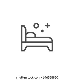 Bed line icon