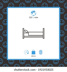 Bed line icon. Element for your design