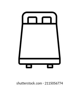 Icono de línea de cama. diseño simple editable. vector de plantilla de diseño