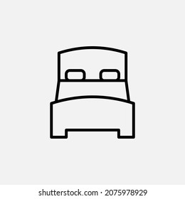 Bettliniensymbol, Vektorgrafik, Illustration, Logo-Vorlage. Geeignet für viele Zwecke.
