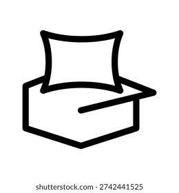 Bed Linen Icon Vector Symbol Design Illustration