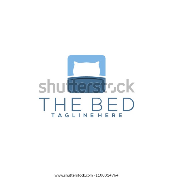 Bed Logo Design Stock Vector (Royalty Free) 1100314964