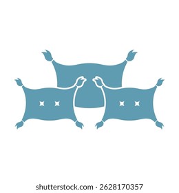 Bed logo icon design illustration