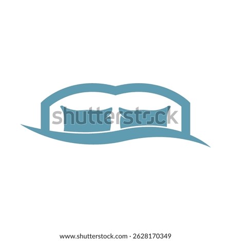 Bed logo icon design illustration