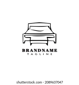 bed logo logo icon design template black modern isolated vector illustration