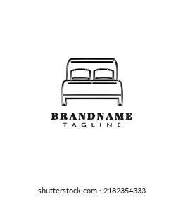 bed logo logo icon design template black modern isolated vector illustration