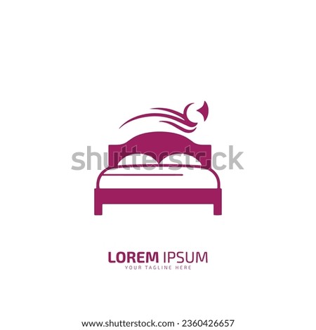 Bed logo ideas. inspiration logo design. template vector illustration. isolated on white background