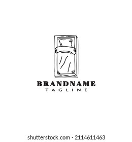 bed logo simple logo icon design template black modern isolated vector illustration