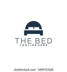 Bed logo template. Bed logo vector