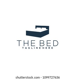 Bed logo template. Bed logo vector