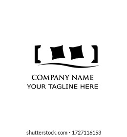 Bed logo template. Bed logo vector
