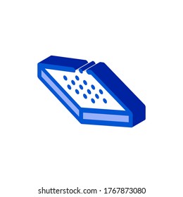 Bed Mattress Bedbugs Icon Vector. Isometric Bed Mattress Bedbugs sign. color isolated symbol illustration