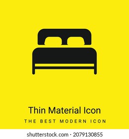 Icono mínimo de material amarillo brillante