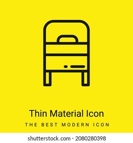 Icono mínimo de material amarillo brillante