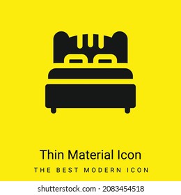 Icono mínimo de material amarillo brillante