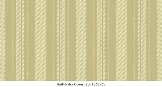 Bed pattern stripe vertical, printing fabric seamless texture. Rough vector background lines textile in yellow and light colors palette.