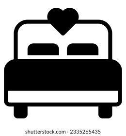 Bed and Pillow Icons can be used for uiux, infographic, etc
