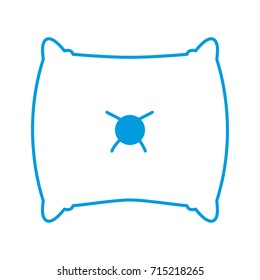 Bed pillow isolated