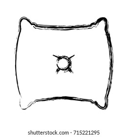 Bed pillow isolated