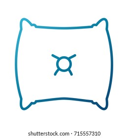 Bed pillow isolated