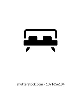 bed pillow sleep  icon vector illustration