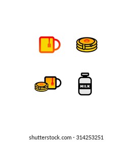Bed and Resort Icon Set