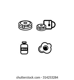 Bed and Resort Icon Set