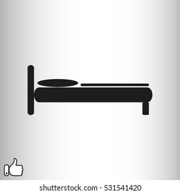 bed rest, bed, vector illustration EPS 10